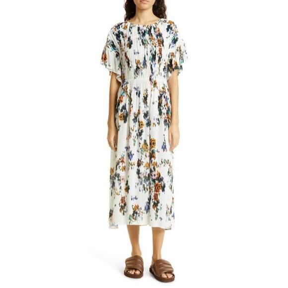 NEW $383 MUNTHE Jacey Dress Midi Multi - Picture 4 of 13